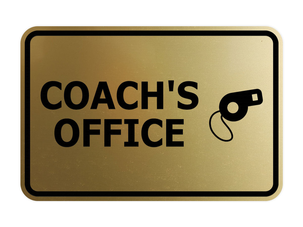 Signs ByLITA Classic Framed Coach's Office Wall or Door Sign