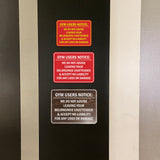 Signs ByLITA Classic Framed Gym Users Notice: We Do Not Advise Leaving Your Belongings Unattended & Accept No Liability For Any Loss or Damage Door or Wall Sign Easy Installation | Warning Health & Safety | Office & Venues