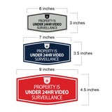 Signs ByLITA Fancy Property Is Under 24hr Video Surveillance Wall or Door Sign
