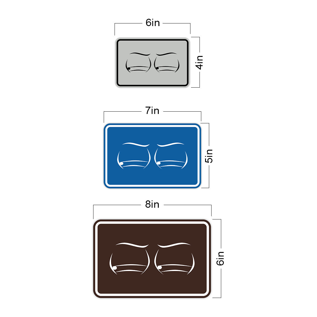 Signs ByLITA Classic Framed Two Eyes Graphic Surveillance Wall or Door Sign