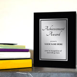 Signs ByLITA Customizable Achievement Award Wooden Plaque with Easel Stand, Engraved Gift for Students, Employees, Special Achievement and Corporate Awards