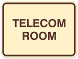 Signs ByLITA Classic Framed Telecom Room Sign | Durable Material | Office