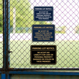 Signs ByLITA Classic Framed Parking Lot Notice: We Accept No Liability For Cars or Personal Property Damaged or Stolen On These Premises Door or Wall Sign Easy Installation | Warning Health & Safety | Office & Venues