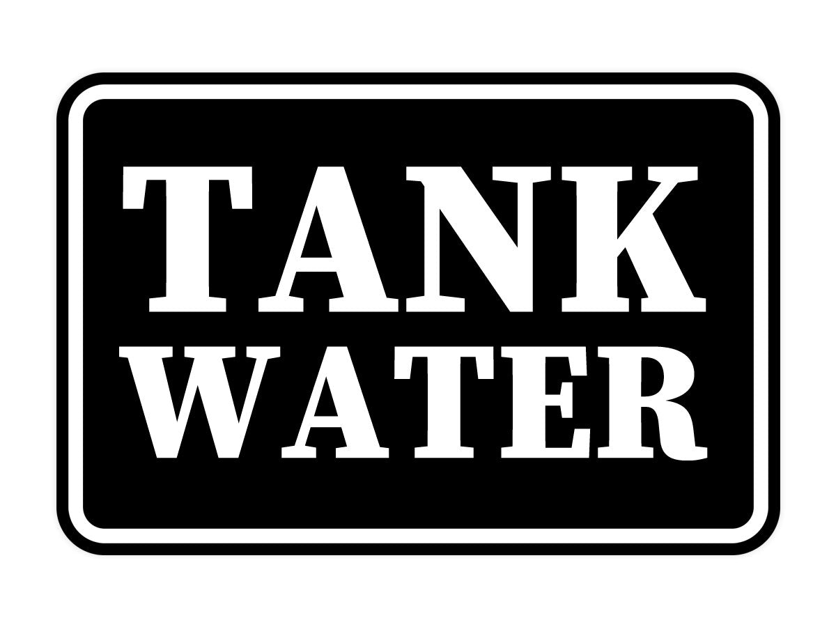 Signs ByLITA Classic Framed Tank Water Door or Wall Sign | Eco-Friendly Home Signs