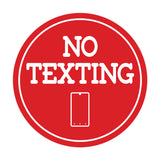 Signs ByLITA Circle No texting (Cellphone) Wall or Door Sign
