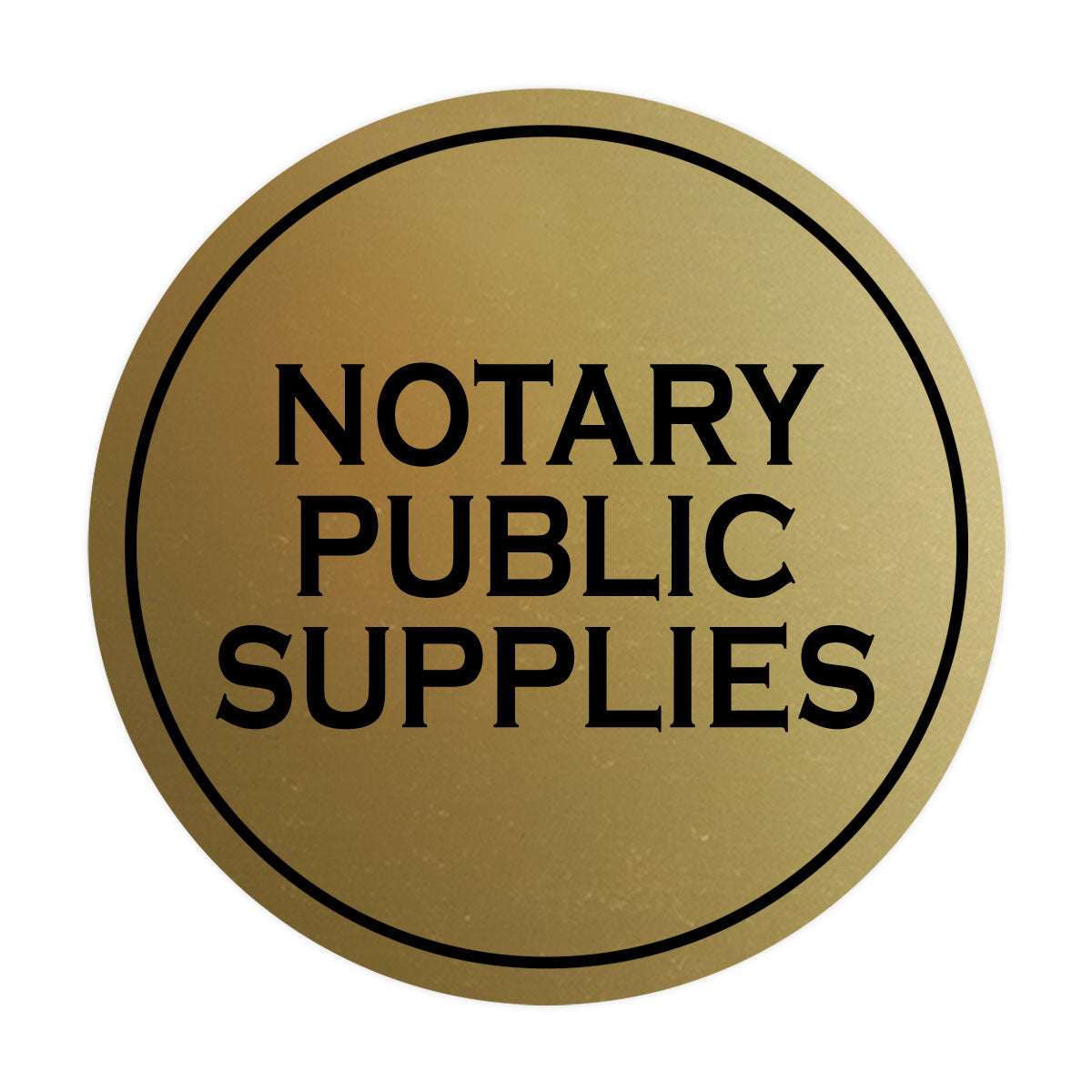 Signs ByLITA Circle Notary Public Supplies Wall or Door Sign
