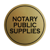 Signs ByLITA Circle Notary Public Supplies Wall or Door Sign