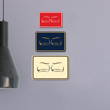 Signs ByLITA Classic Framed Two Eyes Graphic Surveillance Wall or Door Sign