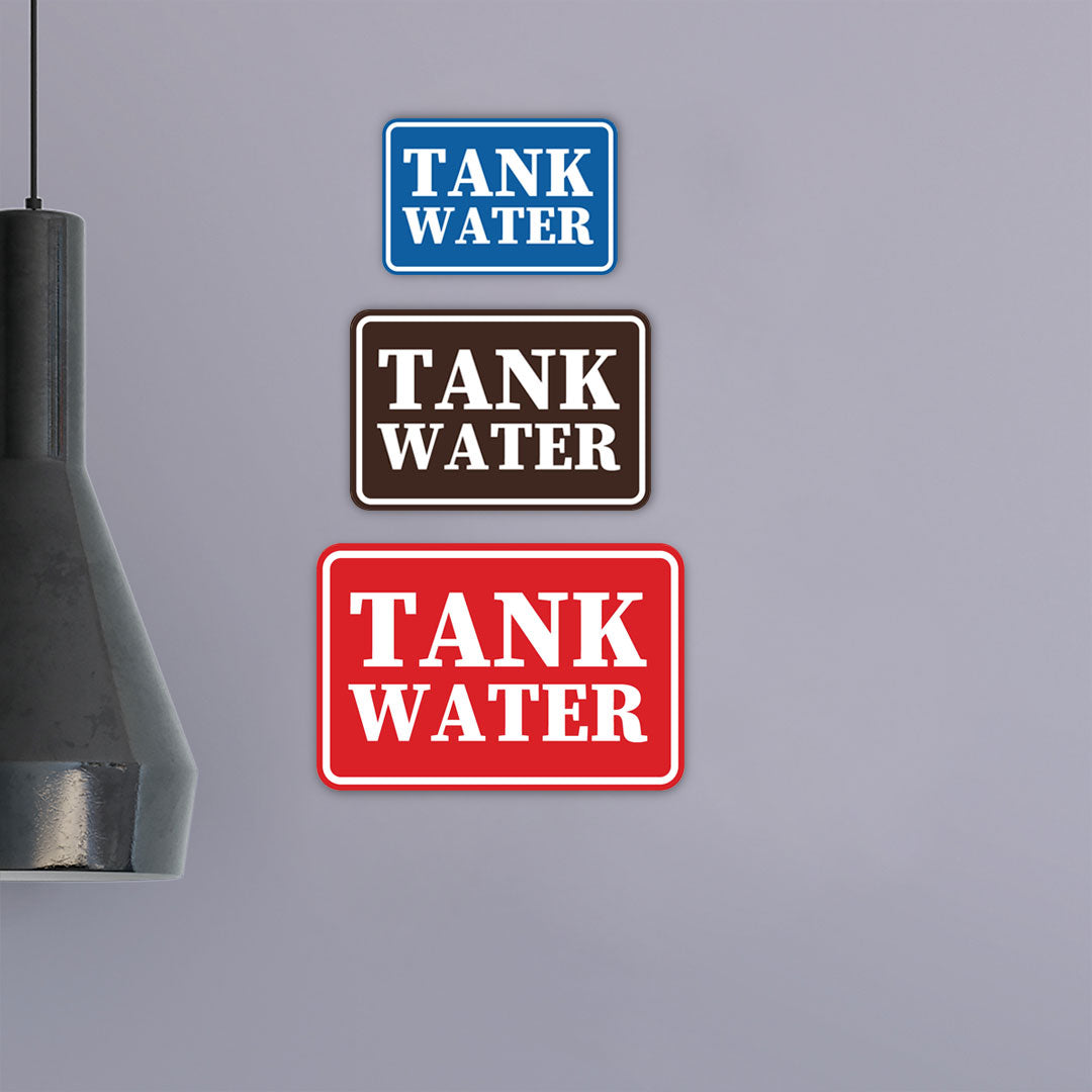 Signs ByLITA Classic Framed Tank Water Door or Wall Sign | Eco-Friendly Home Signs