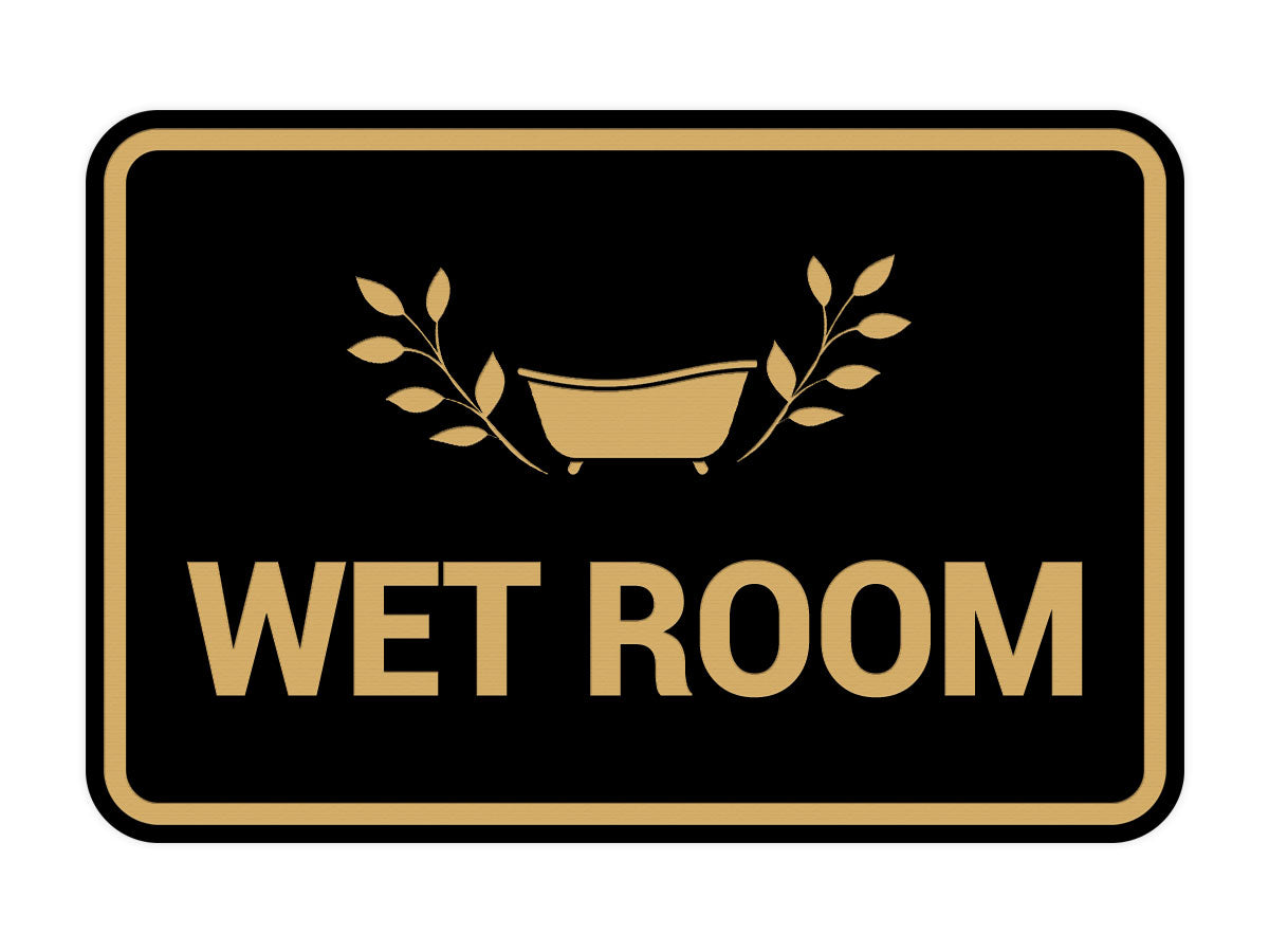 Signs ByLITA Classic Framed Wet Room Wall or Door Sign