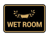 Signs ByLITA Classic Framed Wet Room Wall or Door Sign