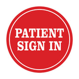 Signs ByLITA Circle Patient Sign In Wall or Door Sign