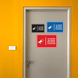 Signs ByLITA Classic Framed All Visitors And Drivers Must Report To Reception Door or Wall Sign Easy Installation | Health And Safety | Building And Hospitality Signs