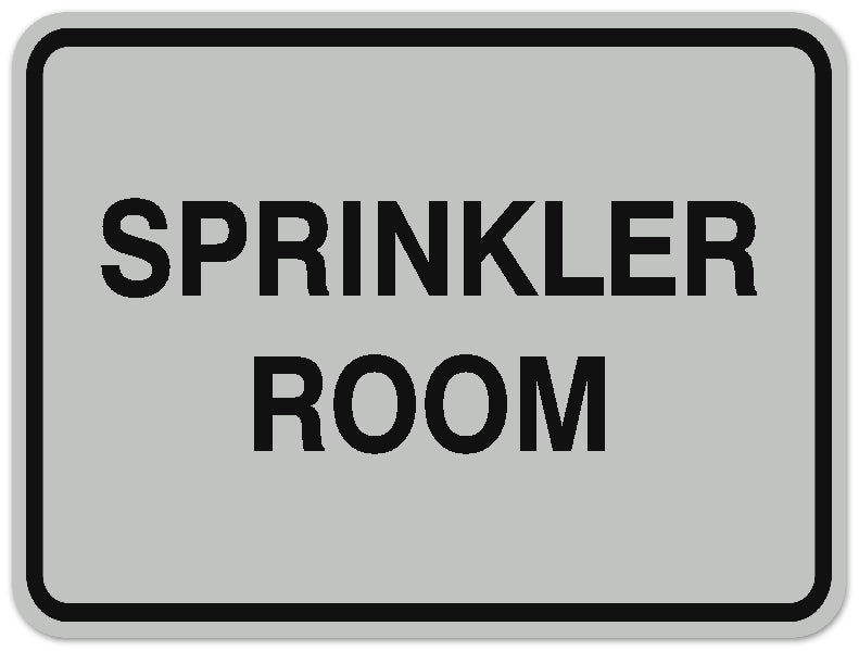 Signs ByLITA Classic Framed SPRINKLER ROOM Door or Wall Sign Durable ABS Plastic | Laser Engraved | Easy Installation | Elegant Design