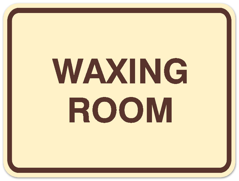 Signs ByLITA Classic Framed Waxing Room Sign - Easy Installation | Durable Material