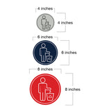 Signs ByLITA Circle Please Recycle Graphic Door or Wall Sign | Easy Installation | Durable Construction | Promote Health And Safety | Caution Warning Sign for Home, Business and Office Spaces