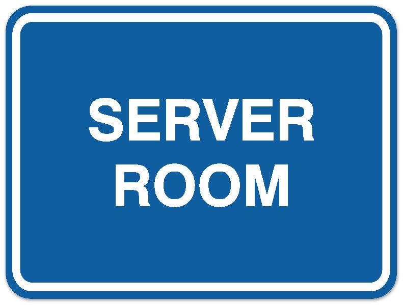 Signs ByLITA Classic Framed Server Room Sign | Durable Material | Office
