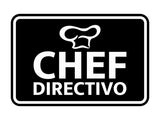 Signs ByLITA Classic Framed Chef Directivo Door or Wall Sign