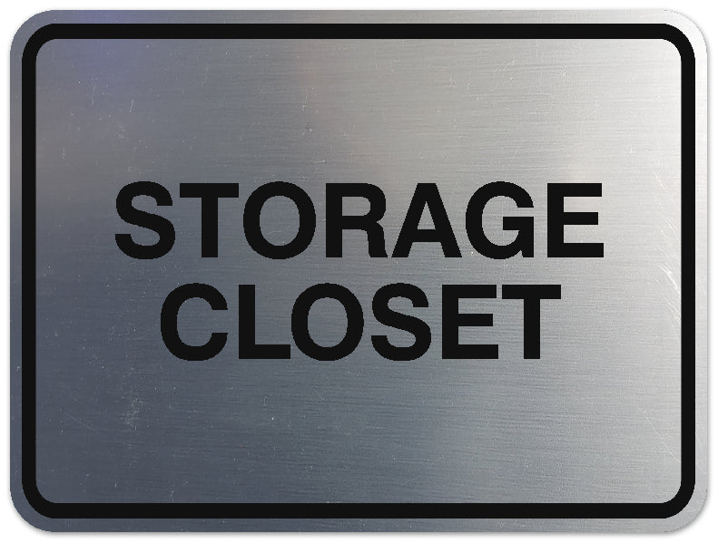 Signs ByLITA Classic Framed Storage Closet Sign | Durable Material | Office