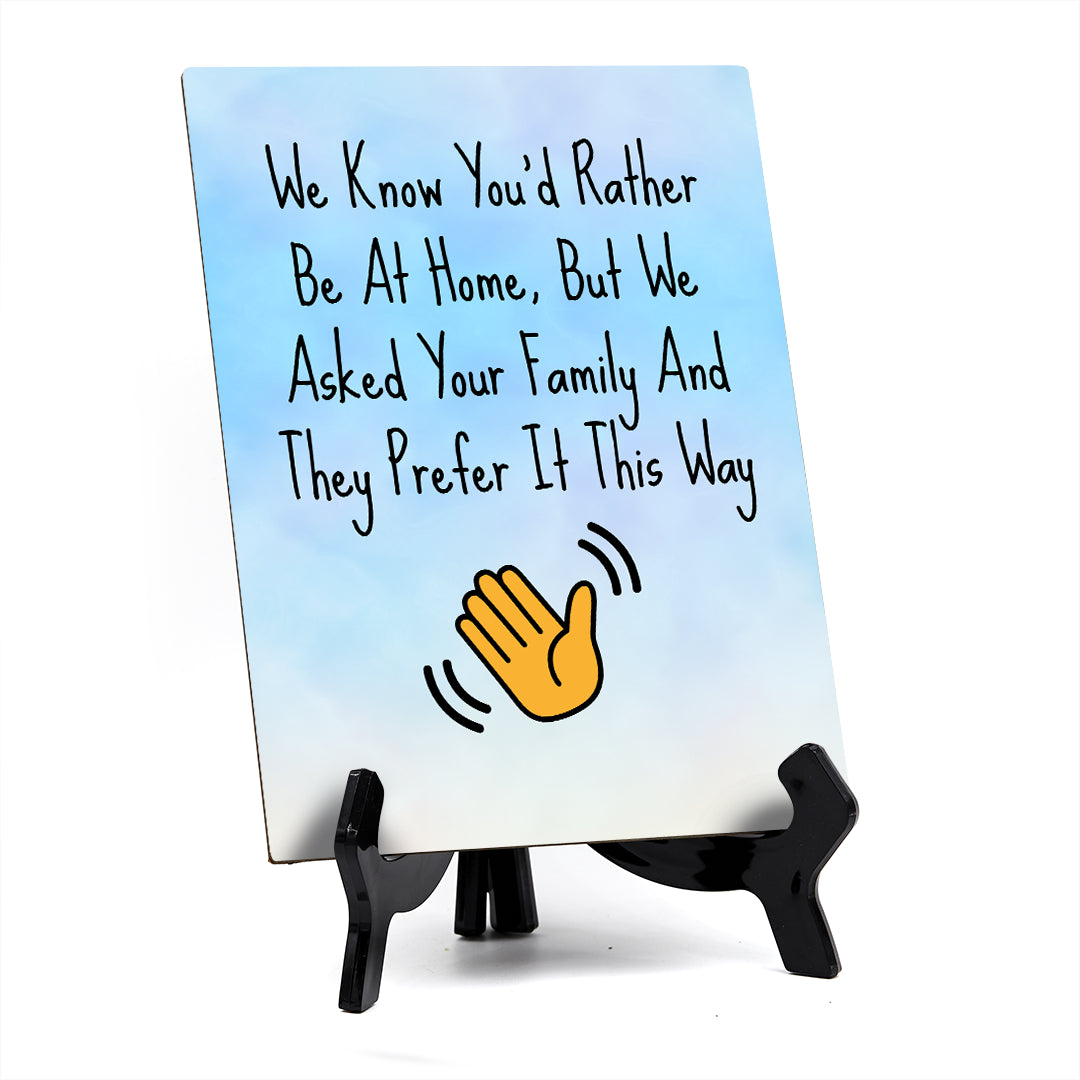 Funny Welcome Back to the Office| 6 x 8" Table Signs With Acrylic Easel | Office & Work Decor | Return to the Office Humor