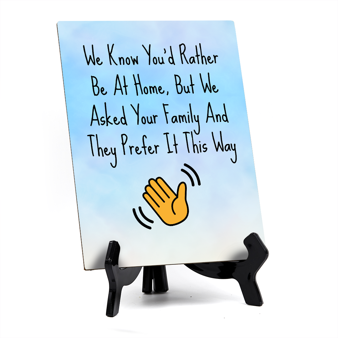 Funny Welcome Back to the Office| 6 x 8" Table Signs With Acrylic Easel | Office & Work Decor | Return to the Office Humor