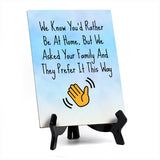 Funny Welcome Back to the Office| 6 x 8" Table Signs With Acrylic Easel | Office & Work Decor | Return to the Office Humor