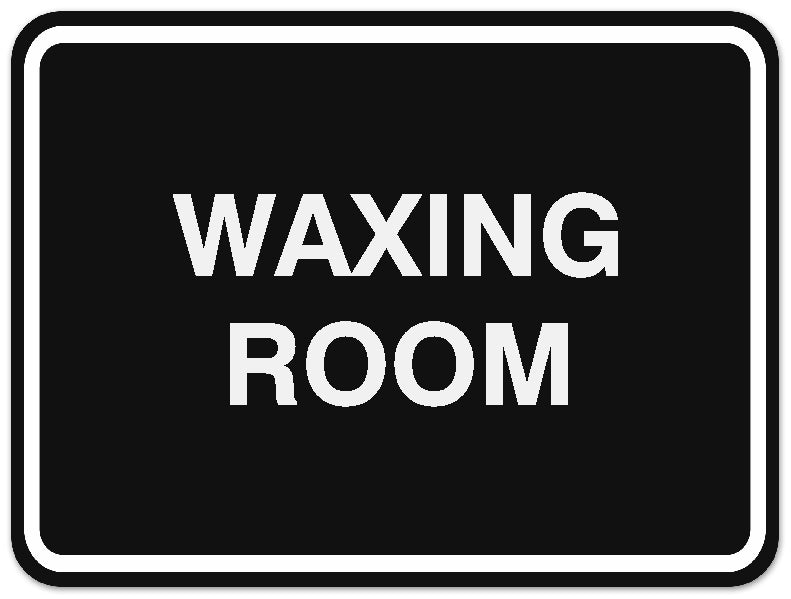 Signs ByLITA Classic Framed Waxing Room Sign - Easy Installation | Durable Material