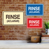 Signs ByLITA Classic Framed Rinse (Aclarar) Wall or Door Sign