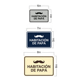 Signs ByLITA Classic Framed Habitación de papá Door or Wall Sign
