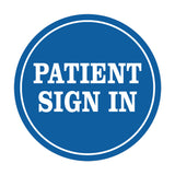 Signs ByLITA Circle Patient Sign In Wall or Door Sign