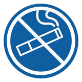 Signs ByLITA Circle No Smoking Graphic Door or Wall Sign | Easy Installation | Durable Construction | Promote Health And Safety | Caution Warning Sign for Home, Business and Office Spaces