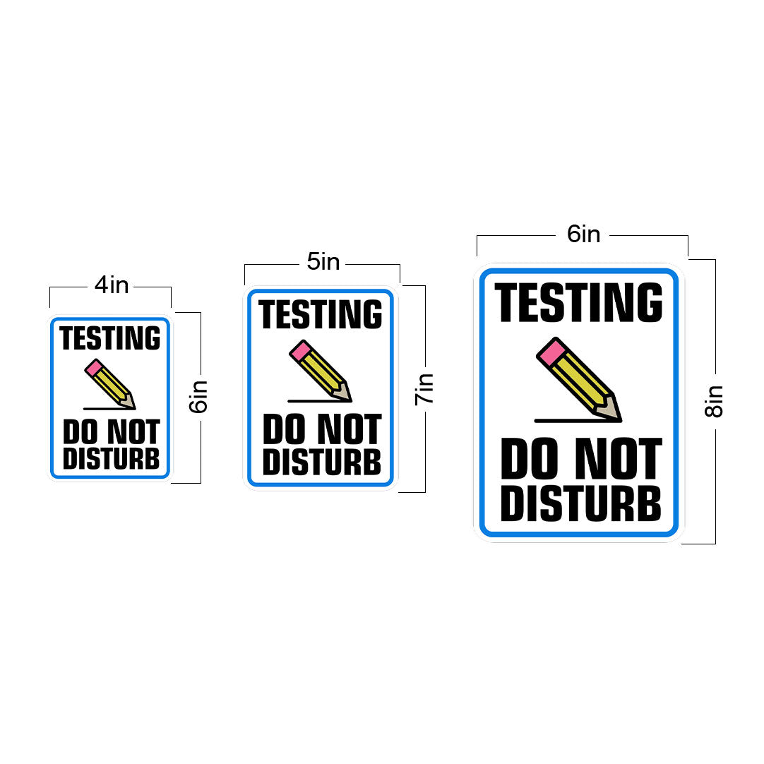 Portrait Round Plus Testing Do Not Disturb Wall or Door Sign | Warning Signage