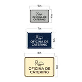 Signs ByLITA Classic Framed Oficina de Catering Door or Wall Sign