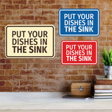 Signs ByLITA Classic Framed Put Your Dishes in the Sink Wall or Door Sign