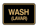 Signs ByLITA Classic Framed Wash (Lavar) Wall or Door Sign