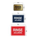 Signs ByLITA Classic Framed Rinse (Aclarar) Wall or Door Sign