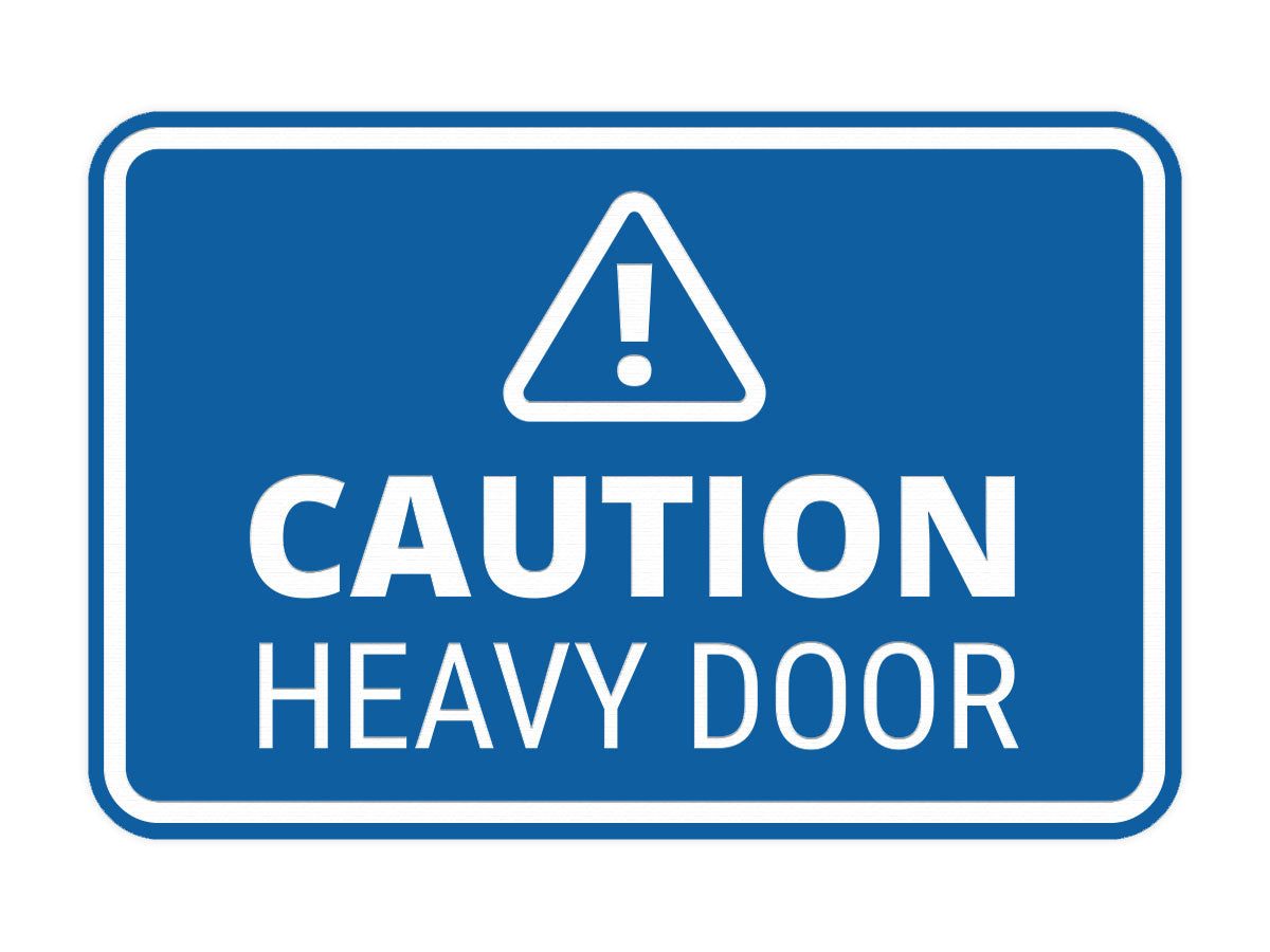 Signs ByLITA Classic Framed Caution Heavy Door Door or Wall Sign Easy Installation | Health And Safety | Building And Warning Signs