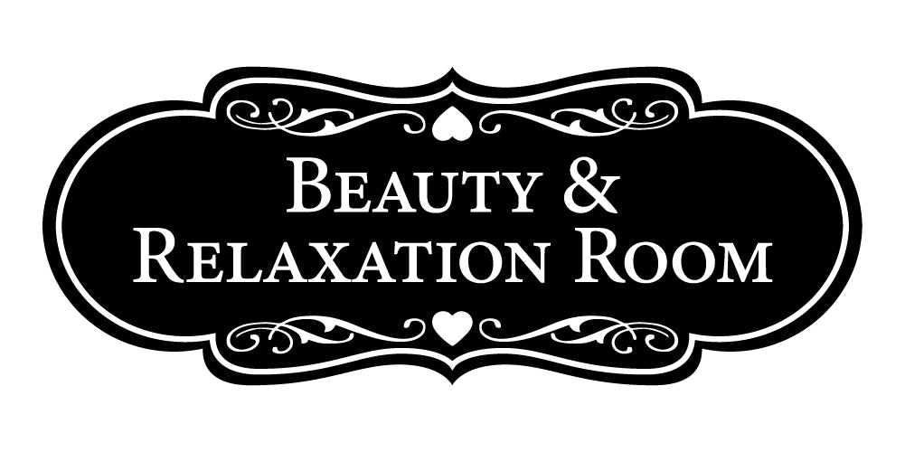 Signs ByLITA Designer Beauty & Relaxation Room Wall or Door Sign