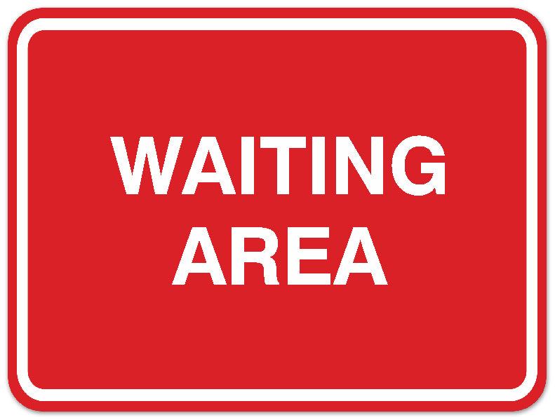 Signs ByLITA Classic Framed Waiting Area Sign | Durable Material | Office