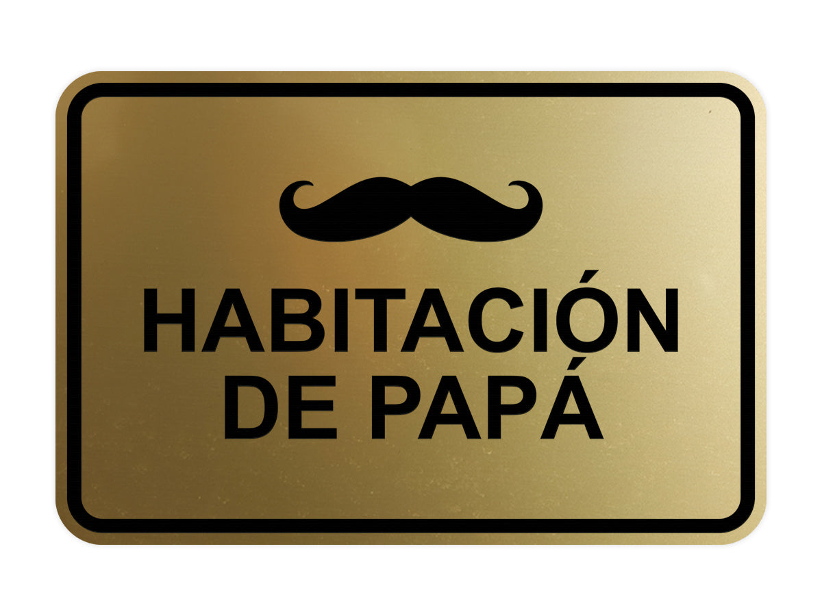 Signs ByLITA Classic Framed Habitación de papá Door or Wall Sign