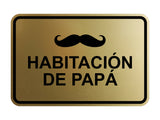 Signs ByLITA Classic Framed Habitación de papá Door or Wall Sign