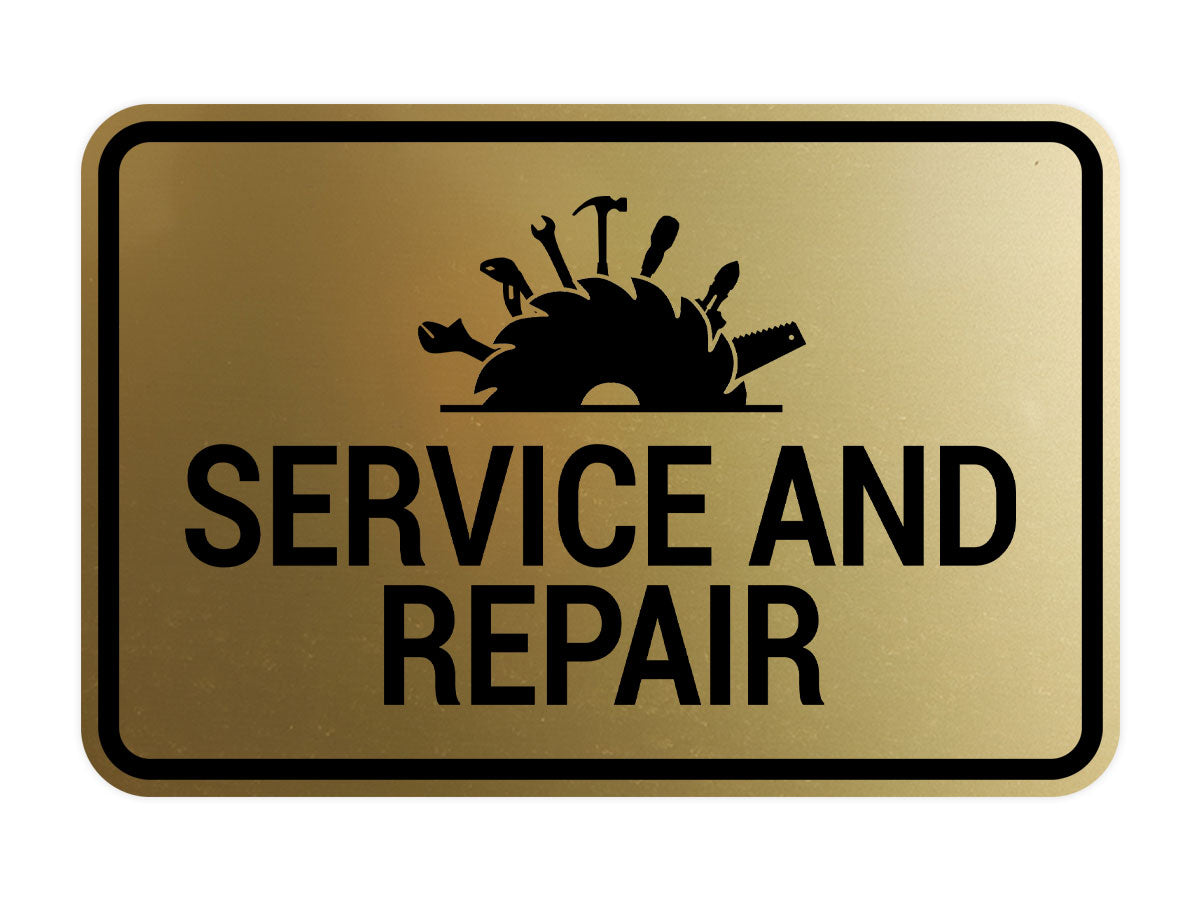 Signs ByLITA Classic Framed Service and Repair Wall or Door Sign