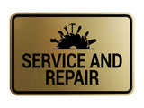 Signs ByLITA Classic Framed Service and Repair Wall or Door Sign