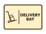Signs ByLITA Classic Framed Delivery Bay Door or Wall Sign Easy Installation | Health And Safety | Building And Hospitality Signs