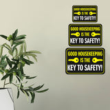 Classic Framed Plus Good Housekeeping Is The Key To Safety! Door or Wall Sign | Office Housekeeping Signage