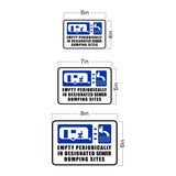 Classic Framed Plus Empty Periodically In Designated Sewer Dumping Sites Wall or Door Sign | RV Accessories