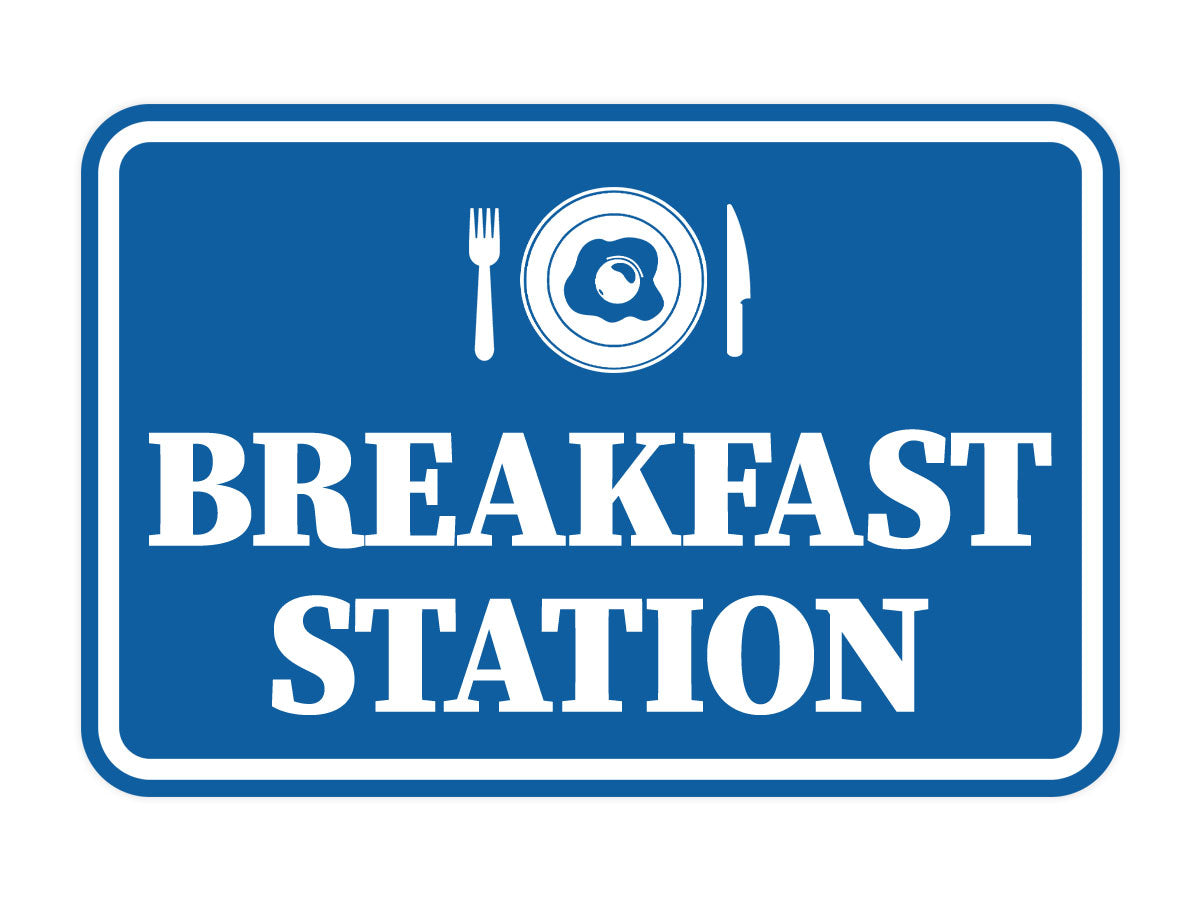 Signs ByLITA Classic Framed Breakfast Station Wall or Door Sign