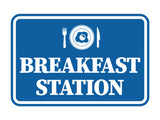 Signs ByLITA Classic Framed Breakfast Station Wall or Door Sign