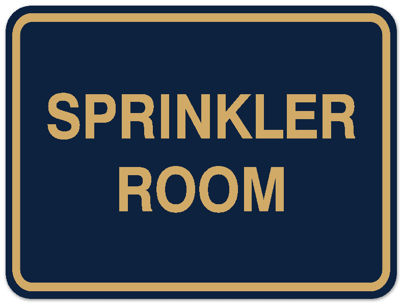 Signs ByLITA Classic Framed SPRINKLER ROOM Door or Wall Sign Durable ABS Plastic | Laser Engraved | Easy Installation | Elegant Design