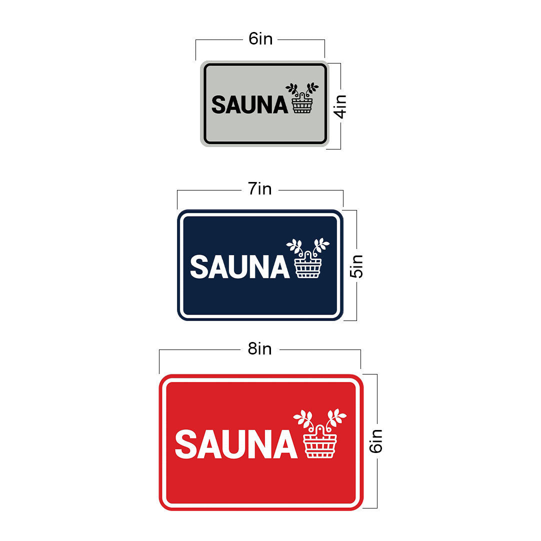 Signs ByLITA Classic Framed Sauna Wall or Door Sign